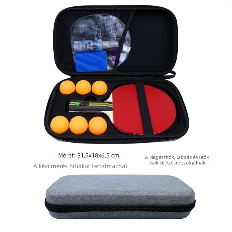 Határokon átnyúló, népszerű, pingpongütő táska, sporthoz, hordozható, kemény héjú, kopásálló, 2 EVA tárolótáska, új termék