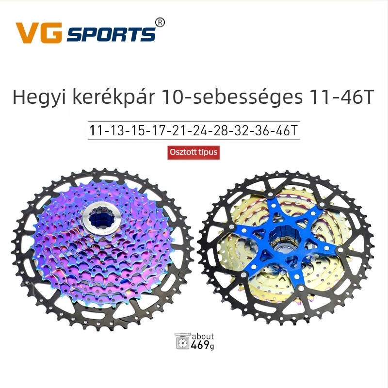Vg Sports 8/9/10/11/12 sebességes, könnyű és színes hegyi kerékpár kazettás lendkerékkel, osztott 12 sebességes, 50-es fogaskerékkel