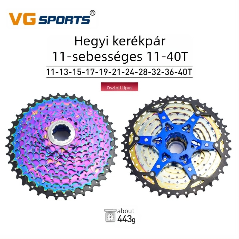 Vg Sports 8/9/10/11/12 sebességes, könnyű és színes hegyi kerékpár kazettás lendkerékkel, osztott 12 sebességes, 50-es fogaskerékkel