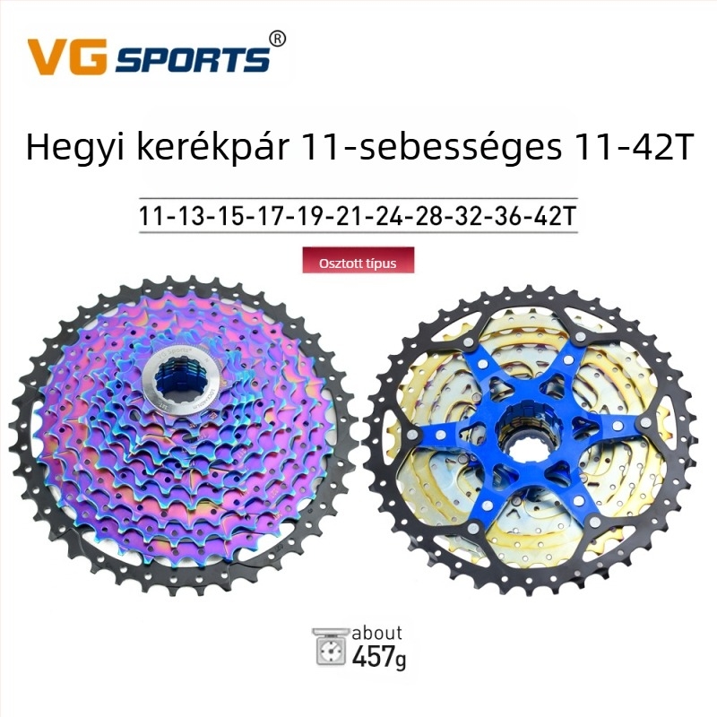 Vg Sports 8/9/10/11/12 sebességes, könnyű és színes hegyi kerékpár kazettás lendkerékkel, osztott 12 sebességes, 50-es fogaskerékkel