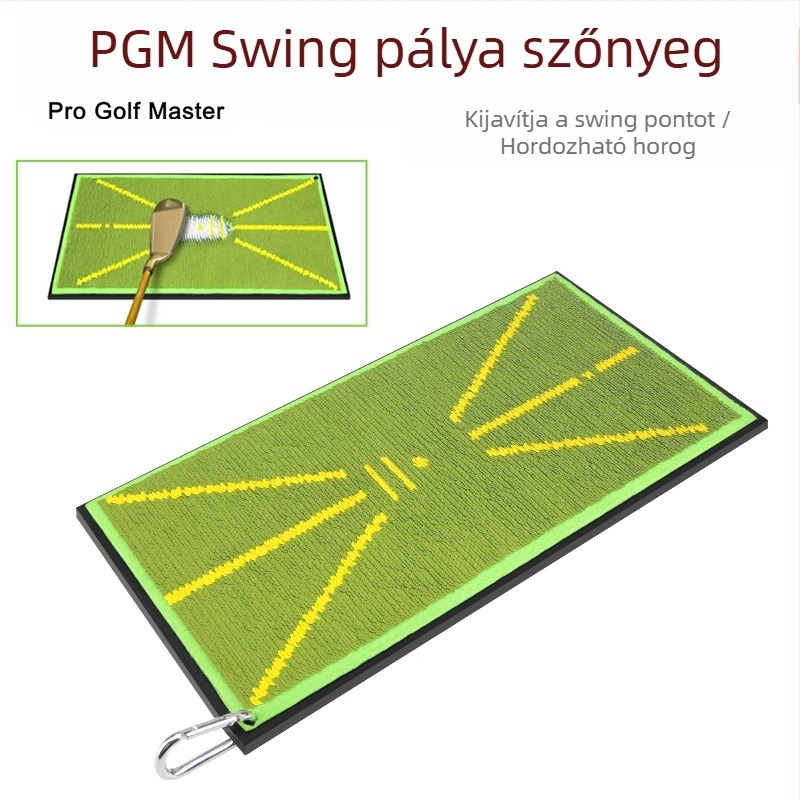 PGM golfpad gyöngyütés pálya kezdő edzés nyomérzékelő pad lendítő edzőgép