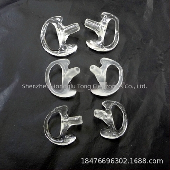 Légcsatorna-kiegészítők fülhorog walkie-talkie mobiltelefon headset szilikon puha füldugó D alakú háromszög alakú fülhallgató állvány