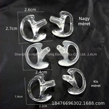 Légcsatorna-kiegészítők fülhorog walkie-talkie mobiltelefon headset szilikon puha füldugó D alakú háromszög alakú fülhallgató állvány