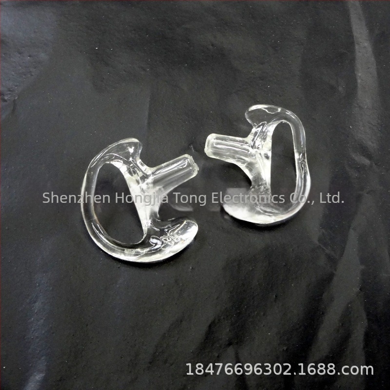 Légcsatorna-kiegészítők fülhorog walkie-talkie mobiltelefon headset szilikon puha füldugó D alakú háromszög alakú fülhallgató állvány