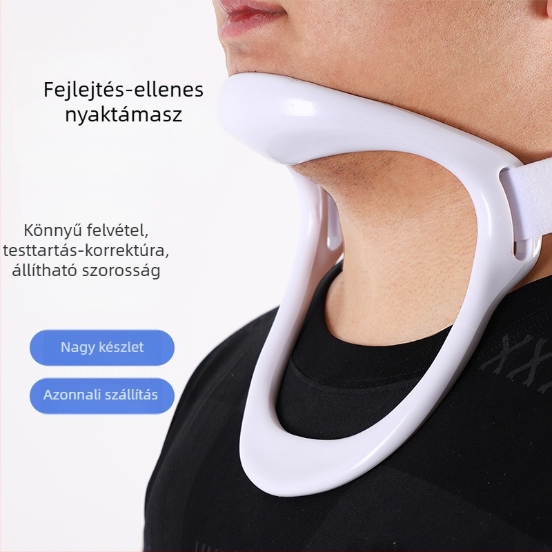 Nyakhúzó eszköz otthoni használatra, nyaki gerinc és váll előredőlés-korrekciója, testtartás-korrekciós nyaktámasztó eszköz azok számára, akik sok időt töltenek lefelé nézve