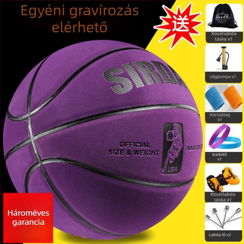 R4E7 kosárlabda velúr puha bőr kosárlabda bőr bőr fogantyú férfiaknak és nőknek beltéri és kültéri diákoknak tinédzsereknek felnőtt arány