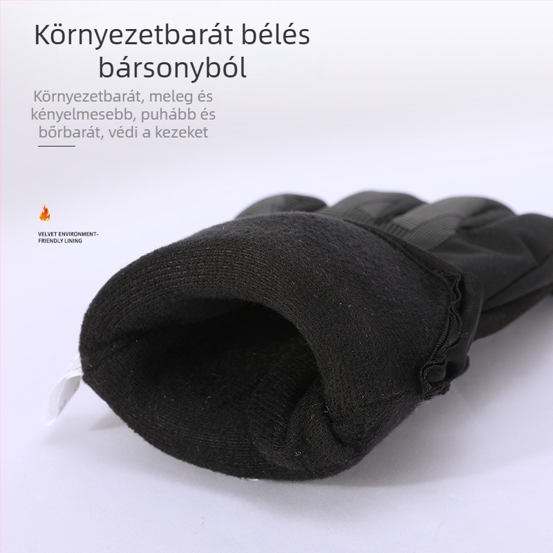 Őszi és téli lovaglókesztyű, csúszásmentes, érintőképernyős, vízálló, kültéri, hegymászás, síelés, kerékpározás, hegymászás, szélálló, bársony