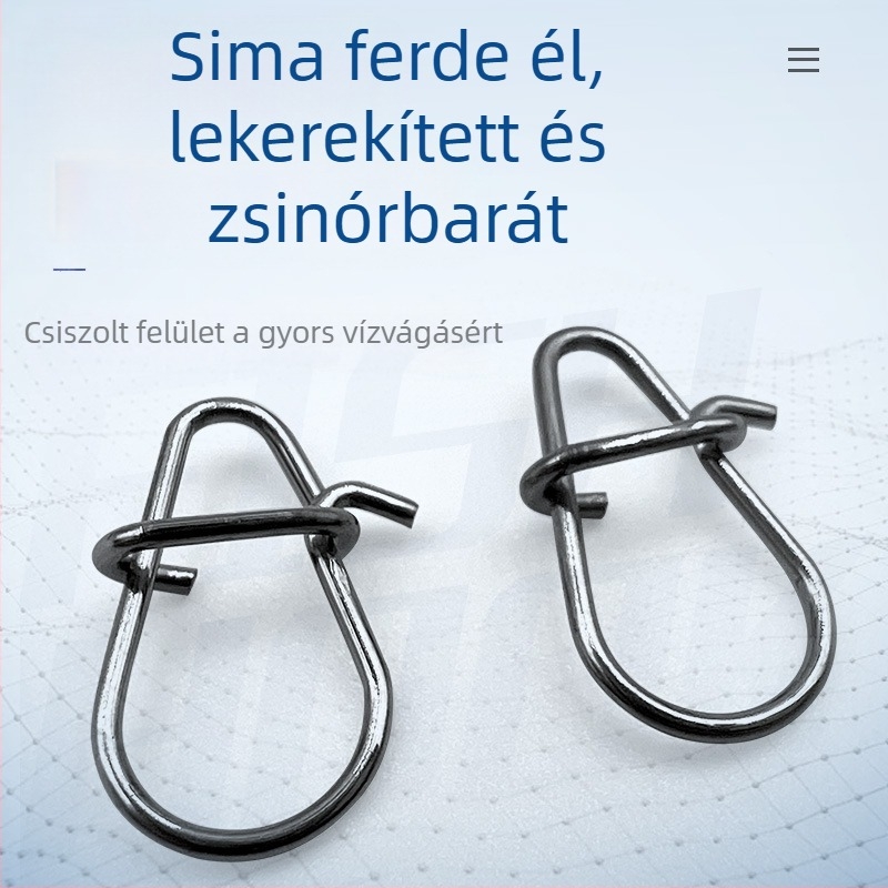 150 darab/doboz rozsdamentes acél luya tök tűs csali hamis csali továbbfejlesztett csatlakozó horgászfelszerelés-kiegészítők nagykereskedelme