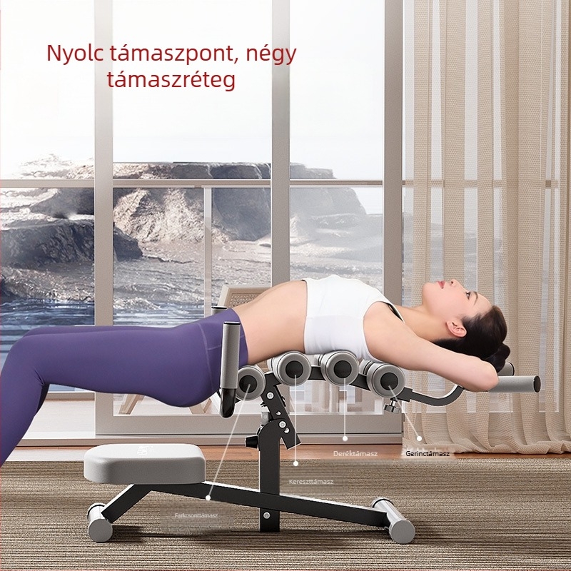 Ágyéki gerinc nyugtató eszköz gerinckorrekció deréknyújtás felső derék derék edzés műtárgy jóga pilates otthoni edzőeszközök