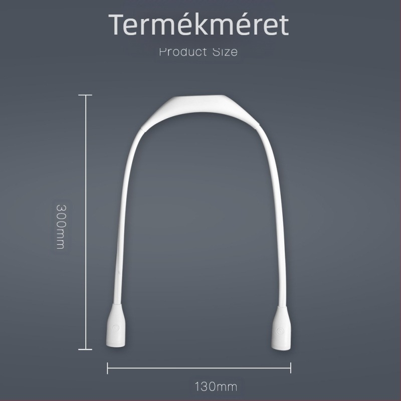 Hordozható nyakba akasztható lámpa diákoknak szemvédő LED olvasólámpa olvasólámpa USB töltés kültéri éjszakai futó LED lámpa