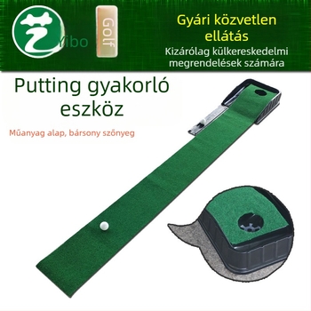 Határokon átnyúló e-kereskedelem beltéri golfütő edző műanyag pályán gyermek flanel szőnyeg putter kellékek