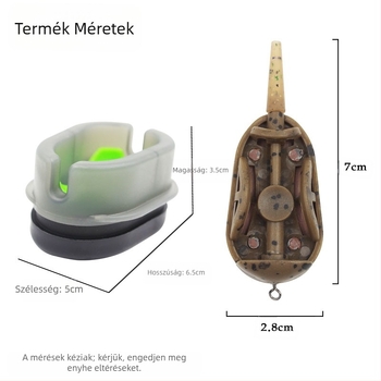 Határokon átnyúló, európai stílusú horgászsorozat, 3+1 csalitartó, robbanásveszélyes horog, csalitartó, csaliverő csalieszköz