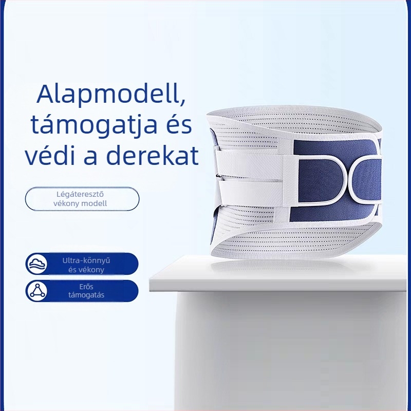 Derékvédő öv Szélesített, lélegző acéllemezes támasztóöv Sport meleg ágyéki porckorong ágyéki izomsérv