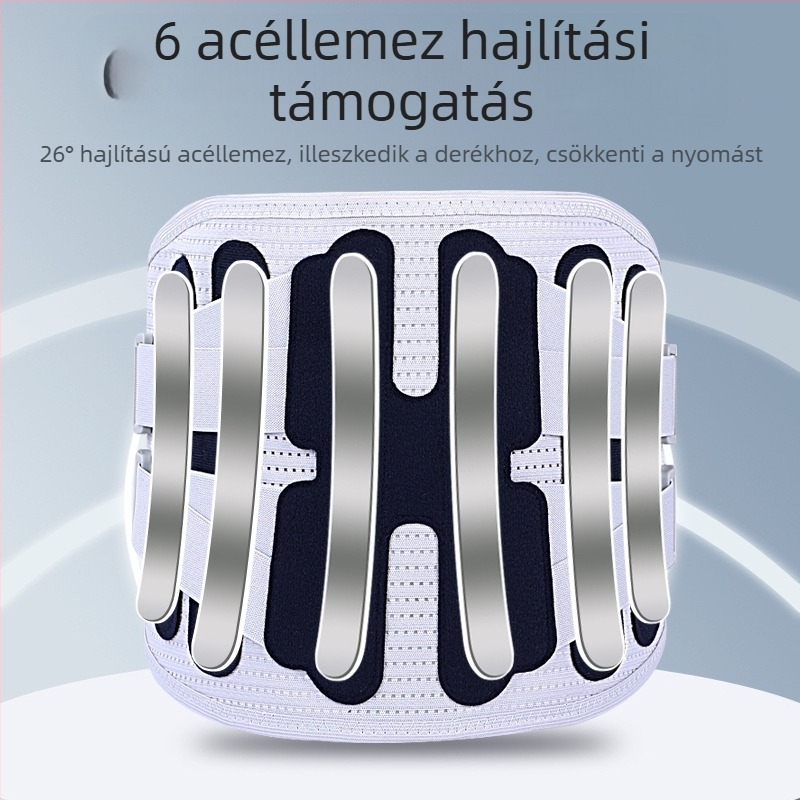 Derékvédő öv Szélesített, lélegző acéllemezes támasztóöv Sport meleg ágyéki porckorong ágyéki izomsérv