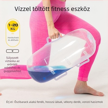 Új multifunkcionális súlytartó energiazsák, állítható vízzsák, hordozható vízbefecskendező energiaoszlop súlyemelő zsák, átlátszó súlyzó