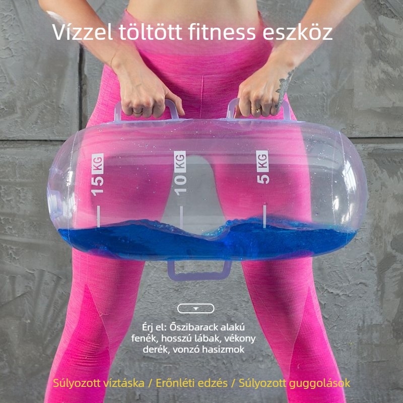 Új multifunkcionális súlytartó energiazsák, állítható vízzsák, hordozható vízbefecskendező energiaoszlop súlyemelő zsák, átlátszó súlyzó