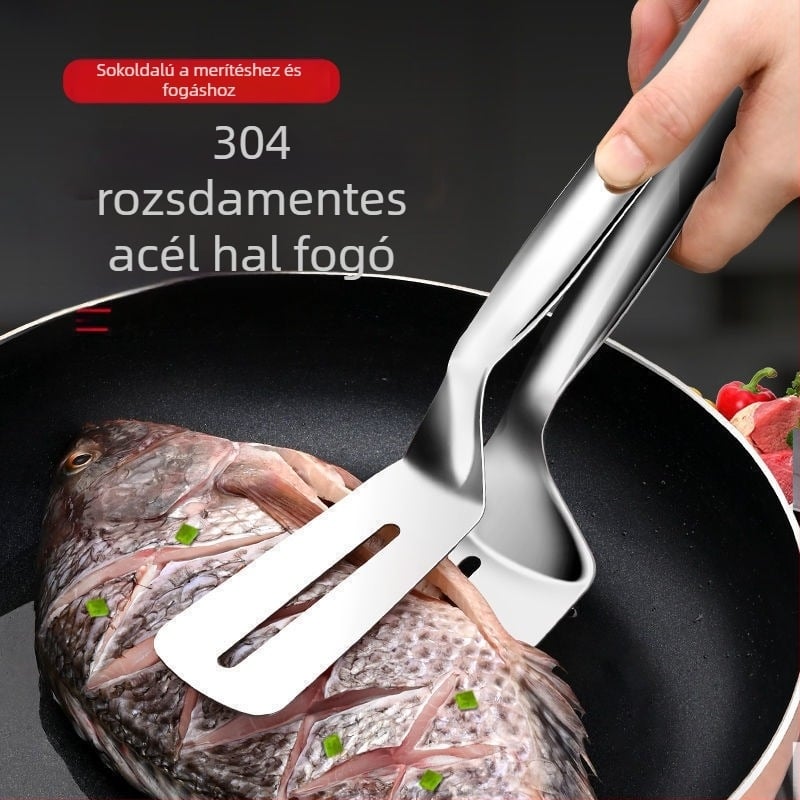 Nechuan 304 rozsdamentes acél halsütő lapát háztartási sütőlapát klip hal palacsinta lapát steak lapát sütőhal műtárgy