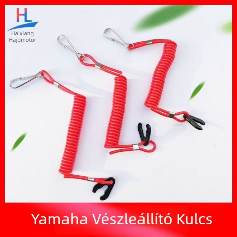 Biztonsági kulcs lángoltó kötél Yamaha Suzuki Mercury East csónakmotor csónakmotor lángoltó kötél gyújtáskulcs