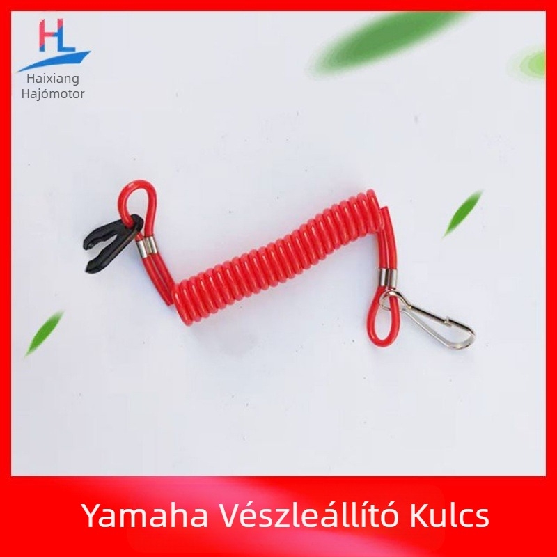 Biztonsági kulcs lángoltó kötél Yamaha Suzuki Mercury East csónakmotor csónakmotor lángoltó kötél gyújtáskulcs