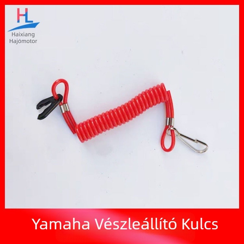 Biztonsági kulcs lángoltó kötél Yamaha Suzuki Mercury East csónakmotor csónakmotor lángoltó kötél gyújtáskulcs