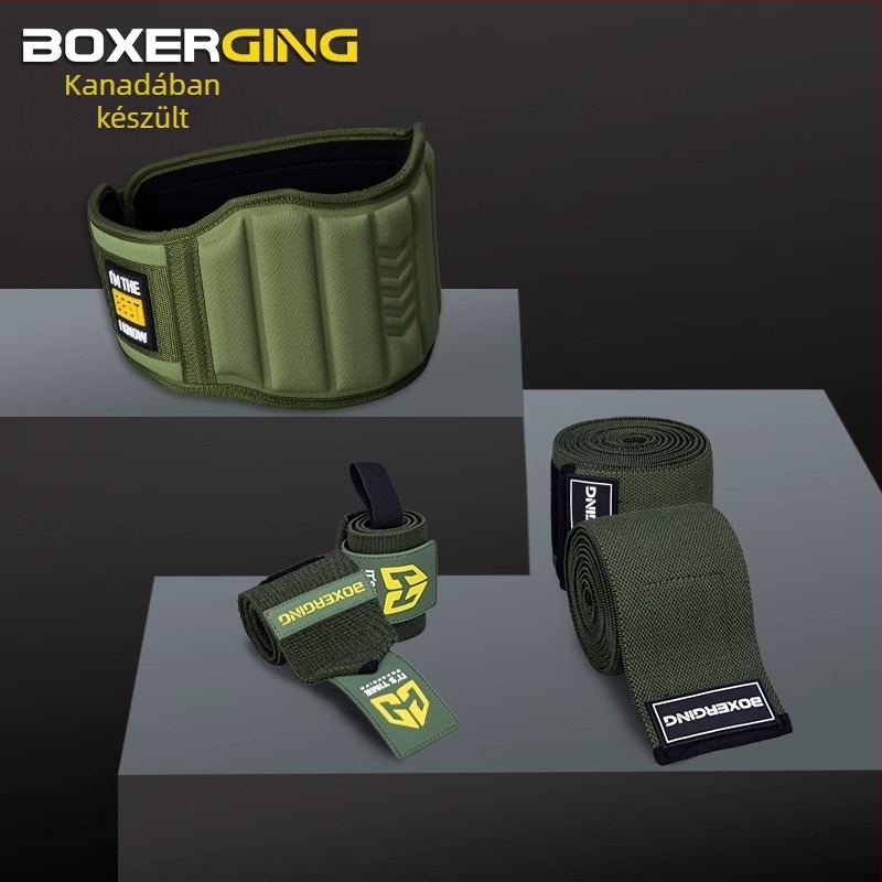 Fitness öv guggoláshoz, kemény húzású erősítő öv, férfi csuklóvédő, térdvédő, könyöknyomó erőemelő protektorok, kombinált ruha