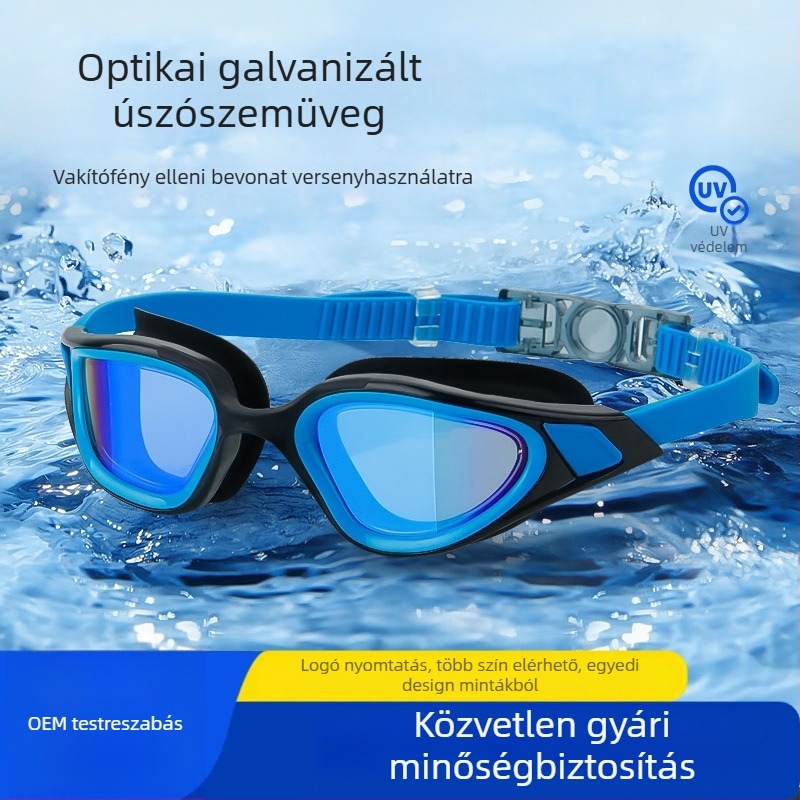 Nagy látómezőjű verseny úszószemüvegek Professzionális úszófelszerelés Felnőtt úszószemüvegek Páramentesítő Nagy felbontású szemvédő úszószemüvegek Határokon átnyúló ellátás