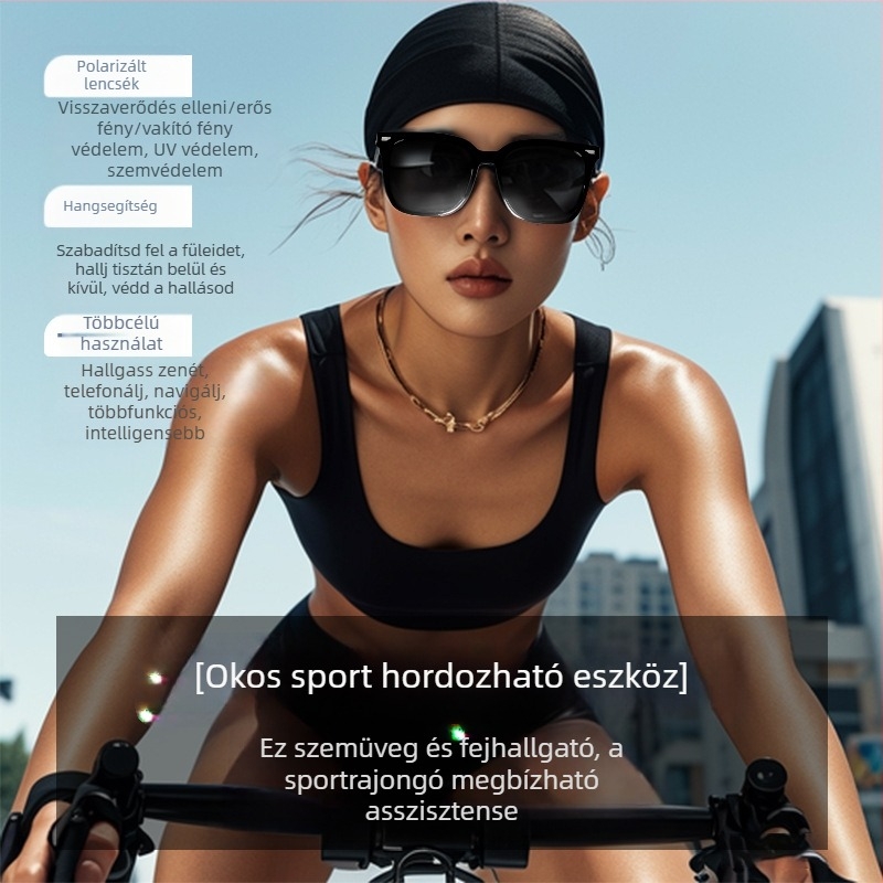 Az új GS01 okos Bluetooth szemüveg dalokat hallgat, hívásokat vezet, navigációt biztosít, UV-védelmet biztosít, polarizált, kényelmes viseletet biztosít.
