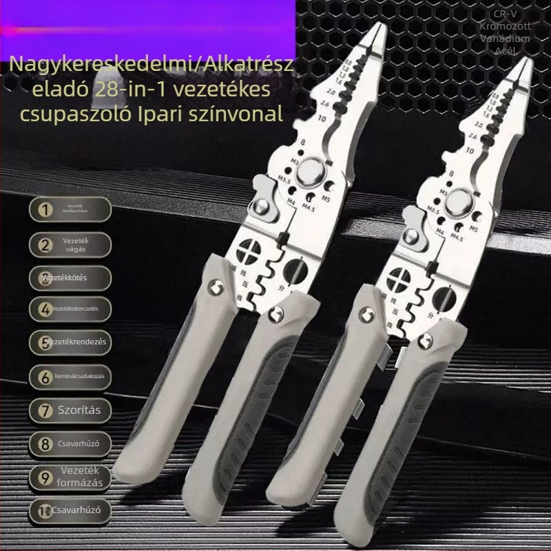Nagykereskedelmi vezetékcsupaszító multifunkcionális vezetékcsupaszító villanyszerelő szakadt vezetékcsupaszító vezetékcsupaszító vezetékcsupaszító olló villanyszerelő hardvereszközök