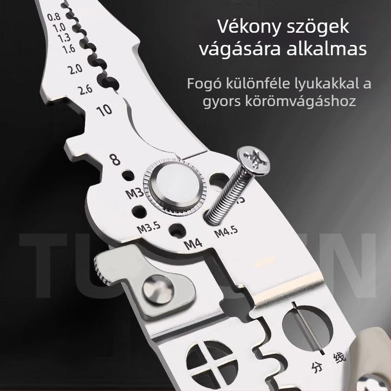 Nagykereskedelmi vezetékcsupaszító multifunkcionális vezetékcsupaszító villanyszerelő szakadt vezetékcsupaszító vezetékcsupaszító vezetékcsupaszító olló villanyszerelő hardvereszközök