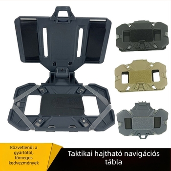 Taktikai mellény, összecsukható mobiltelefon-tartó, mellkasi mobiltelefon-navigációs tábla, Molle rögzítésű, kényelmes mellkasi mobiltelefon-akasztó tábla