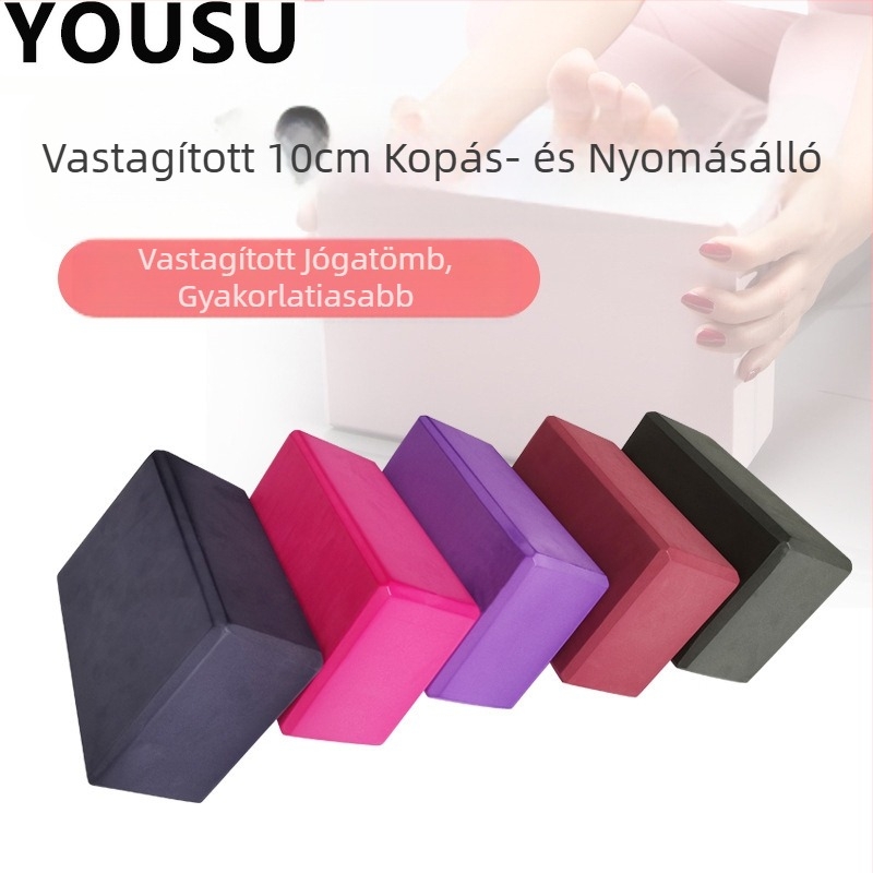 Véletlenszerűen vastagított jógatégla, nagy sűrűségű habtégla, gyermekeknek szóló tánctégla, gyakorló jógatégla, felnőtteknek szóló speciális segédtégla