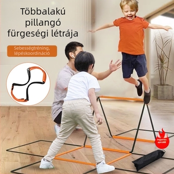 Multifunkcionális sportérzékeny létra pillangó agilis létra gyermekek fitnesz rögzített létra foci edző kötéllétra