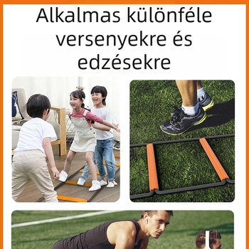 Multifunkcionális sportérzékeny létra pillangó agilis létra gyermekek fitnesz rögzített létra foci edző kötéllétra