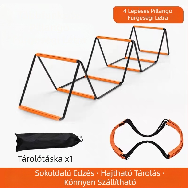 Multifunkcionális sportérzékeny létra pillangó agilis létra gyermekek fitnesz rögzített létra foci edző kötéllétra
