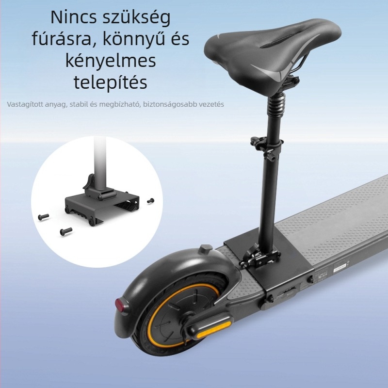 Alkalmas a 9-es számú MAX G30 elektromos roller üléséhez, összecsukható, lyukmentes tárolással, praktikus üléskészlettel