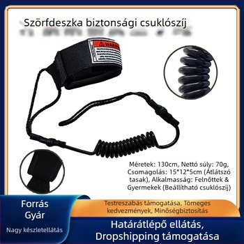 Határokon átnyúló, népszerű SUP evezős deszka, szörfdeszka kiegészítők, szörfdeszka biztonsági kézi kötél, 7,0 mm-es szörf vontatókötél