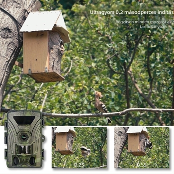 8K infravörös akciókamera Wifi Pr802W kültéri megfigyeléssel, állatmegfigyeléssel, nappali és éjszakai megfigyeléssel, fotó és videó megfigyeléssel