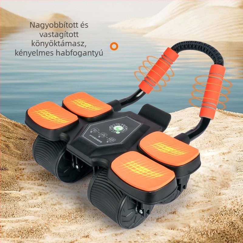 Hasizom kerék Négykerekű visszapattanó Többkönyökös támasztó hasizom gép férfiaknak és nőknek Hasizom zsírégető hasi műtárgy Otthoni fitneszfelszerelés