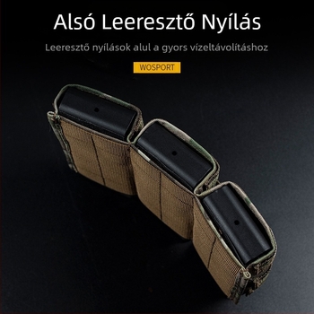 WOSPORT FAST Triple 5.56 Clip Pack (High) Taktikai MOLLE rendszer adaptáció