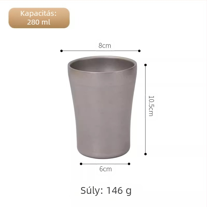 Retro ipari stílusú söröspohár, 304 rozsdamentes acél bögre, háztartási vizespohár, kreatív, kopott, kültéri kempingpohár