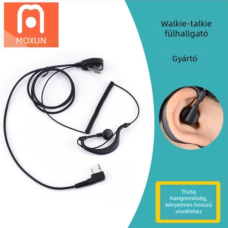 K-Head Walkie-Talkie Guotong Curve fejhallgató g Függeszthető Baofeng Vvk Jiuwu Beifeng Quansheng Ouxun Tyt számára
