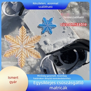 Határokon átnyúló raktáron lévő új kültéri snowboard hópehely csúszásgátló matricák importált anyagból készült kopásálló deszkaszőnyeg