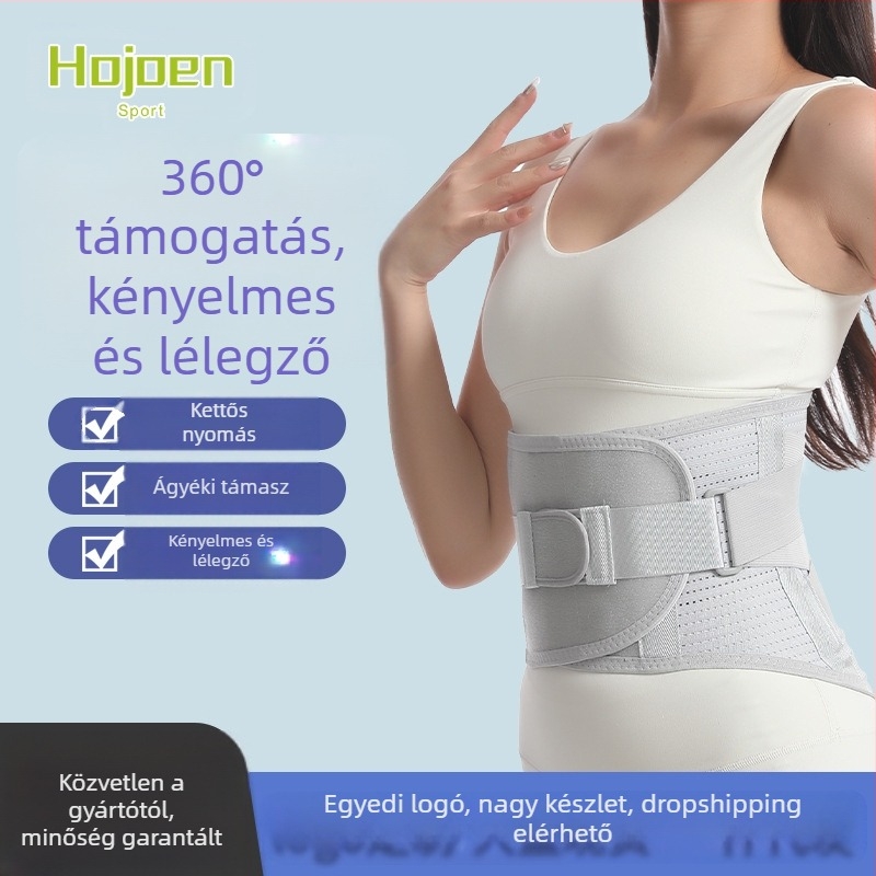 Sport derékvédő műanyag derékszorító szoros deréköv acél lélegző derékvédő ágyéki porckorong deréktámasz férfi és női védőeszközök