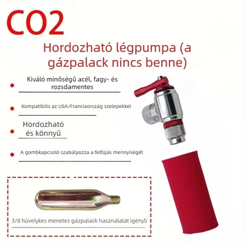 Univerzális légpumpa motorkerékpár- és kerékpárgumikhoz, hordozható mini légpumpa, gumiabroncs-szelep hőszigetelő borítással