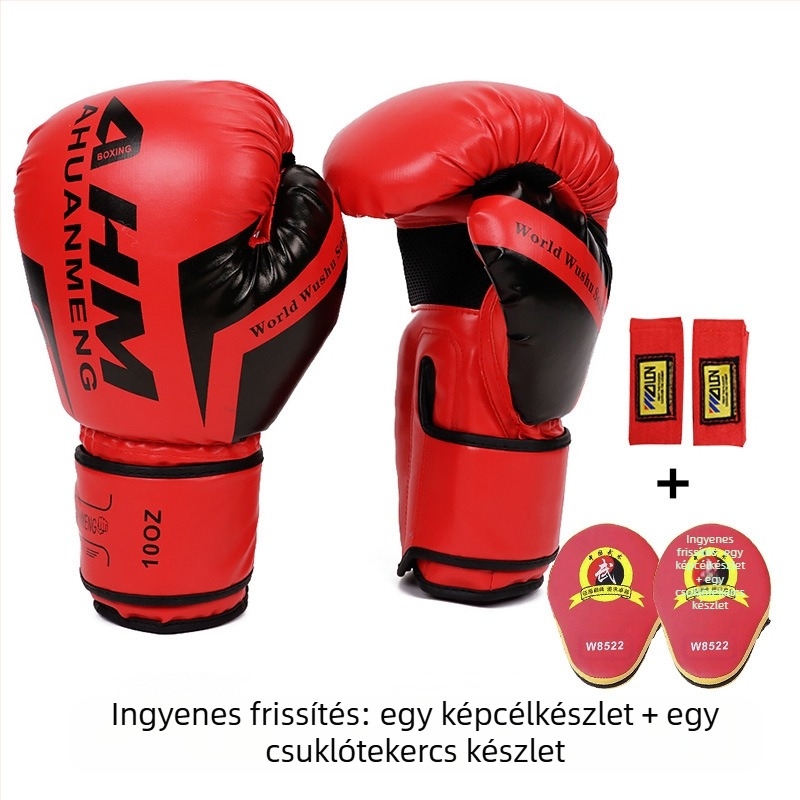 Spot Wholesale Boxing Gloves Sanda Boxing Training Felnőtteknek és Gyerekeknek Vastagított Védőkesztyűk