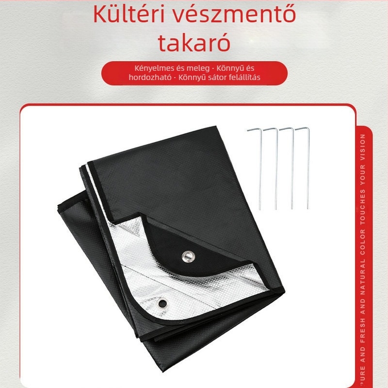 Kültéri hegyi szigetelő sátor padlószőnyeg Nem szőtt vészhelyzeti takaró Alumínium fólia vészhelyzeti takaró Sky függöny piknik vészhelyzeti mentőtakaró