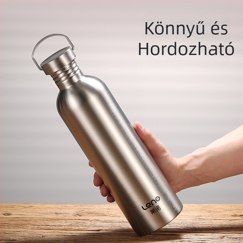 Határokon átnyúló, népszerű, hordozható, nyári, könnyen hőelvezető, egyrétegű vizespohár, élelmiszeripari minőségű 304 rozsdamentes acélból készült, természetes ivóvízhez