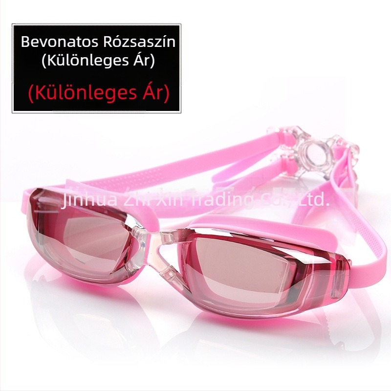 Úszószemüveg HD vízálló páramentesítő férfiak és nők rövidlátás gyermek felnőtt nagy keretes úszószemüveg felszerelés gyári közvetlen értékesítés