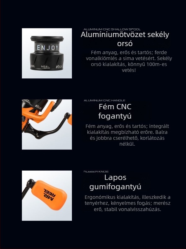 Yongshun új, határokon átnyúló ajánlású NT-S2 Dai Luya forgókerék, erős horgászzsinórkerék rés nélkül