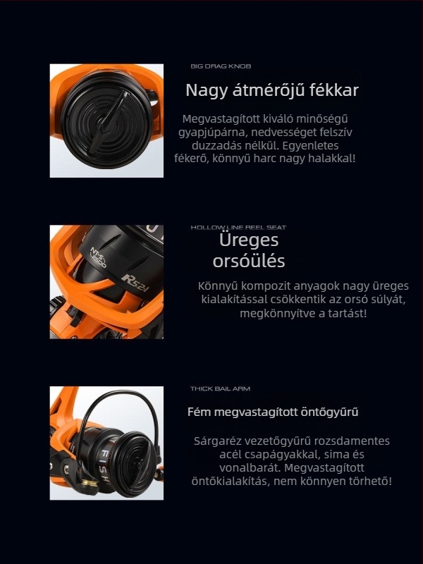 Yongshun új, határokon átnyúló ajánlású NT-S2 Dai Luya forgókerék, erős horgászzsinórkerék rés nélkül